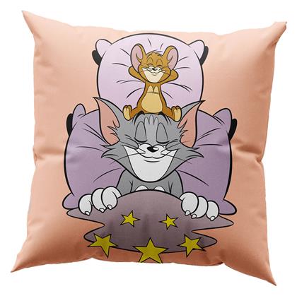 Παιδικό Διακοσμητικό Μαξιλάρι Tom & Jerry Ροζ Μ40xΥ40εκ. Beauty Home