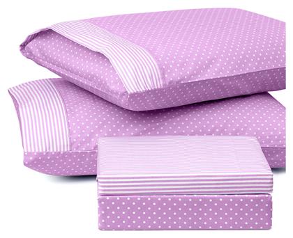 Σετ Μονό 160x240εκ. 1680 Lilac 2 τμχ Beauty Home