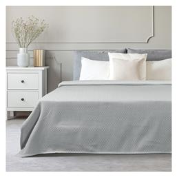 Stripe Κουβέρτα Πικέ Υπέρδιπλη 230x270εκ. Γκρι Beauty Home