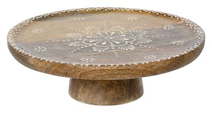 Τουρτιέρα Ξύλινη Καφέ 25x9εκ. Beauty Home