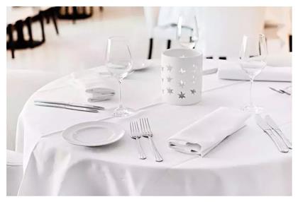 Τραπεζομάντηλο Compact Λευκό 150x150cm Beauty Home