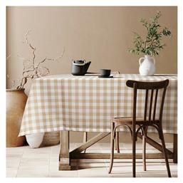 Τραπεζομάντηλο Ε8033 Καρό Μπεζ 145x180cm Beauty Home