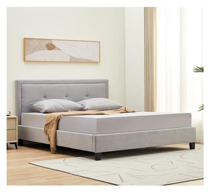 Beco Διπλό για Στρώμα 150x200cm Γκρι Ανοιχτό - Woodwell