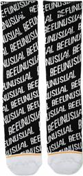 Bee. Unusual. Authentic Logo Unisex Κάλτσες με Σχέδια Μαύρες 1 Pack
