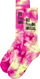 Bee. Unusual. Tie Dye Ανδρικές Κάλτσες Ροζ - Bee Unusual