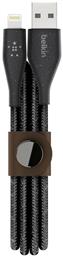 Braided USB to Lightning Cable Μαύρο 1,2m (F8J236BT04-BLK) Belkin