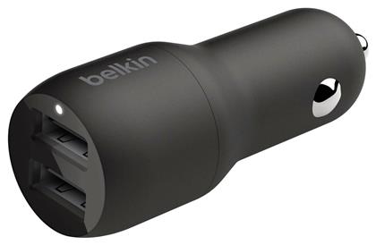 Φορτιστής Αυτοκινήτου με Θύρες 2xUSB-A Belkin