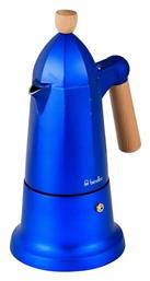 BE240 Μπρίκι Espresso 6cups Inox Μπλε Benetton