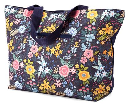 Υφασμάτινη Τσάντα Θαλάσσης Floral Μπλε Benzi