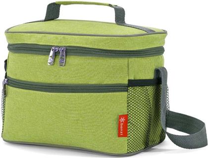 Benzi Ισοθερμική Τσάντα Ώμου 6 λίτρων Πράσινη Μ24 x Π19 x Υ14εκ.