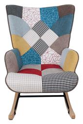 Μπερζέρα Alma 67x86x92cm Πολύχρωμη - Woodwell