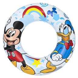 Παιδικό Σωσίβιο Κουλούρα Mickey με Διάμετρο 56εκ. για 3-6 Ετών Λευκό Bestway