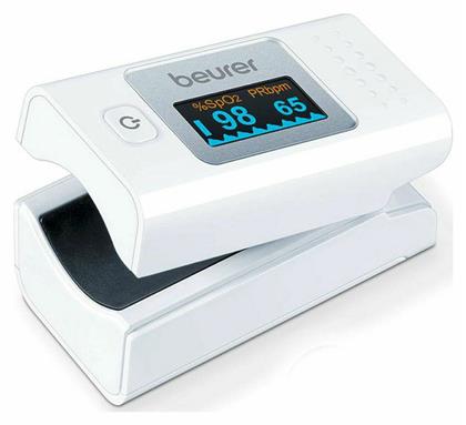 Παλμικό Οξύμετρο Δακτύλου Λευκό Beurer
