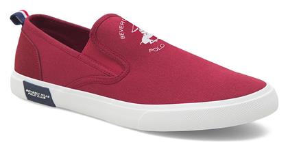 Πάνινα Ανδρικά Slip-On Μπορντό Beverly Hills Polo Club