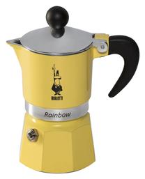 Rainbow Μπρίκι Espresso 6cups Κίτρινο Bialetti