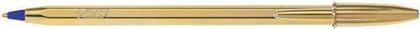 Στυλό Ballpoint 1.0mm με Μπλε Mελάνι Cristal Original Shine Χρυσό Bic