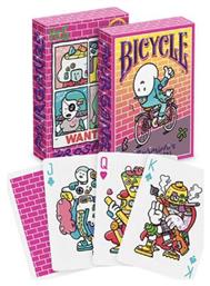 Brosmind Four Gangs Συλλεκτική Τράπουλα Χάρτινη για Poker Ροζ Bicycle