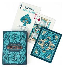 Sea King Τράπουλα Πλαστικοποιημένη για Poker Μπλε Bicycle