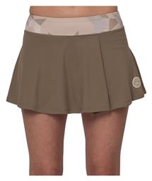 Paris 2025 Printed Wavy Women's Tennis Skort Light Brown Beige Bidi Badu