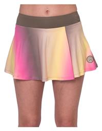 Spectrum Printed Women's Wavy Skort Light Brown Coral Yellow Bidi Badu