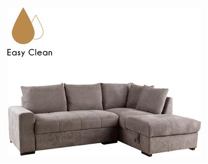 Bill Γωνιακός Καναπές Κρεβάτι 241x173x94εκ. Taupe - Liberta