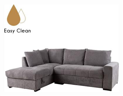 Bill Γωνιακός Καναπές Κρεβάτι Υφασμάτινος 241x173x94εκ. Liberta