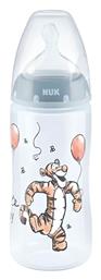 Μπιμπερό First Choice Plus Winnie Pooh Tiger 10741035 300ml Temperature Control 6-18 Μηνών Grey 300ml Πολυπροπυλένιο Nuk