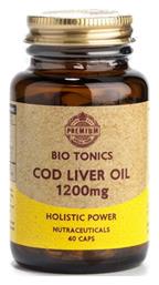 Cod Liver Oil Μουρουνέλαιο 1200mg 40 φυτικές κάψουλες Bio Tonics