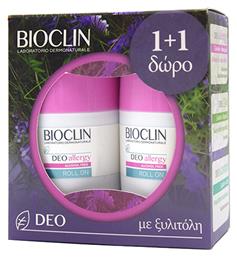 Deo Allergy Alcohol Free Αποσμητικό σε Roll-On 2x25ml Bioclin