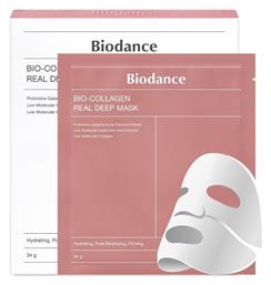 Bio Collagen Real Deep Μάσκα Προσώπου για Αναζωογόνηση / Ενυδάτωση / Σύσφιξη Biodance