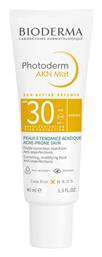 Photoderm AKN Mat Fluid SPF30 Αντηλιακή Κρέμα Bioderma