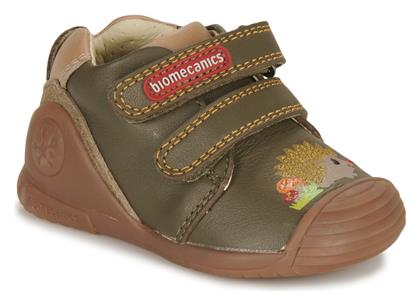 Παιδικά Sneakers με Σκρατς Χακί Biomecanics