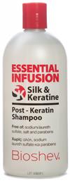 Essential Infusion Post-Keratin Silk Σαμπουάν για Αναδόμηση/Θρέψη για Όλους τους Τύπους Μαλλιών 500ml Bioshev Professional