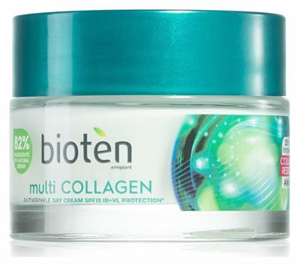 Bioten Multi-Collagen Κρέμα Προσώπου Ημέρας με SPF10 για Ενυδάτωση & Αντιγήρανση με Υαλουρονικό Οξύ & Κολλαγόνο 50ml