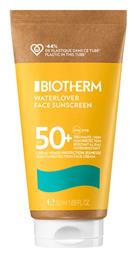 Waterlover Sunscreen SPF50 Αντηλιακή Κρέμα Biotherm