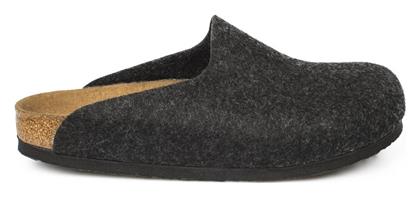 Amsterdam Felt Polyester Mix Ανατομικές Γυναικείες Παντόφλες σε Γκρι Χρώμα Narrow Fit Birkenstock