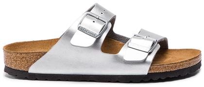 Arizona Birko Flor Ανατομικά Σανδάλια Ασημί Birkenstock