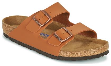 Arizona Δερμάτινα Ανδρικά Σανδάλια σε Καφέ Χρώμα Regular Fit Birkenstock