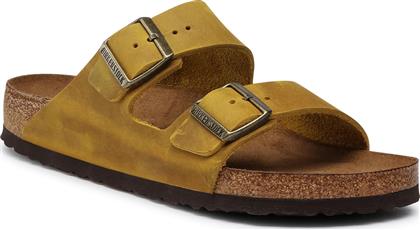 Arizona Soft Footbed Oiled Leather Δερμάτινα Ανδρικά Σανδάλια Ochre Regular Fit Birkenstock