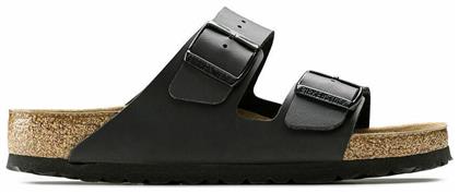 Arizona Soft Footbed Birko-Flor Ανδρικά Σανδάλια σε Μαύρο Χρώμα Narrow Fit Birkenstock