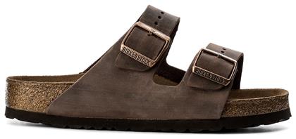 Arizona Soft Footbed Oiled Leather Δερμάτινα Ανδρικά Σανδάλια Habana Regular Fit Birkenstock