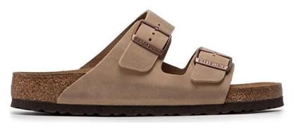 Arizona Soft Footbed Oiled Leather Δερμάτινα Ανδρικά Σανδάλια Tabacco Brown Regular Fit Birkenstock