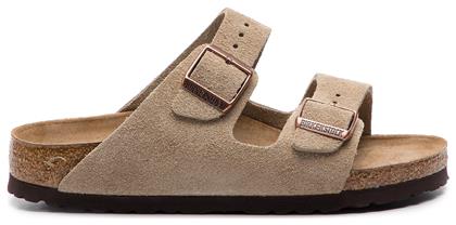 Arizona Soft Footbed Suede Leather Γυναικεία Σανδάλια Ανατομικά Narrow Fit Birkenstock