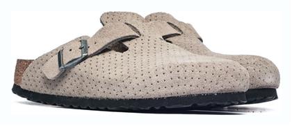 Boston Dotted Ανατομικά Σαμπό Γκρι Birkenstock