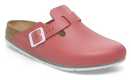 Boston Δερμάτινα Ανατομικά Σαμπό Κόκκινα Birkenstock
