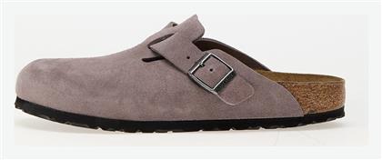 Boston Γυναικεία Δερμάτινα Σαμπό Μωβ Birkenstock
