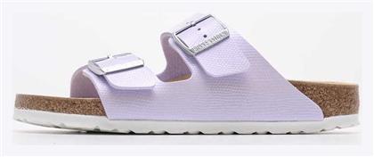 Classic Arizona Birko Flor Shinny Δερμάτινα Ανατομικά Σανδάλια Μωβ Birkenstock