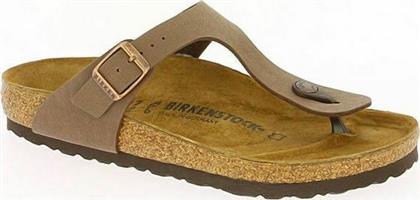 Birkenstock Gizeh Birkibuc Ανδρικά Σανδάλια Mocha Regular Fit από το Epapoutsia