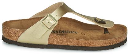 Birkenstock Gizeh Birko-Flor Γυναικεία Σανδάλια Ανατομικά σε Χρυσό Χρώμα από το Plus4u