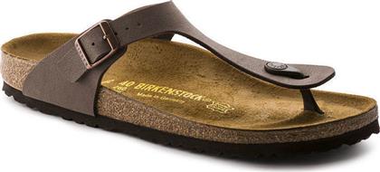 Gizeh Birko-Flor Δερμάτινα Ανατομικά Σανδάλια Mocca Regular Fit Birkenstock